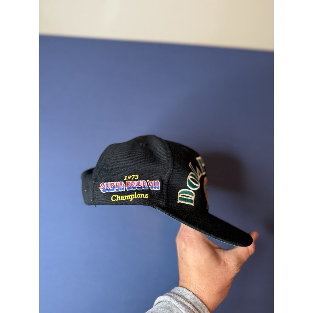 Vintage Miami Dolphins ANNCO Snapback Hat Super Bowl VII VIII Champions NFL - Picture 2 of 7